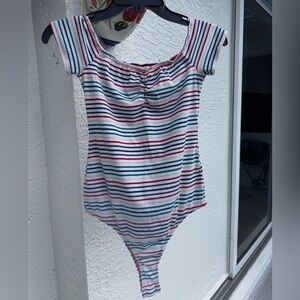 Love, Fire Multicolor Striped Top